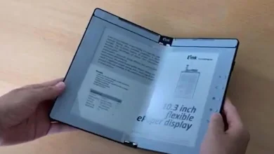 نخستین کتابخوان الکترونیکی تاشو جهان با نمایشگر 8 اینچی معرفی شد